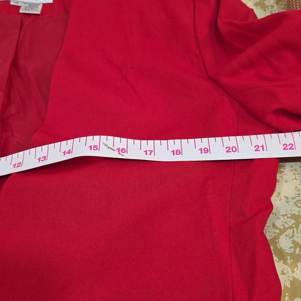 Claus Vibrant Red Women's Blazer - Picture 6 of 6